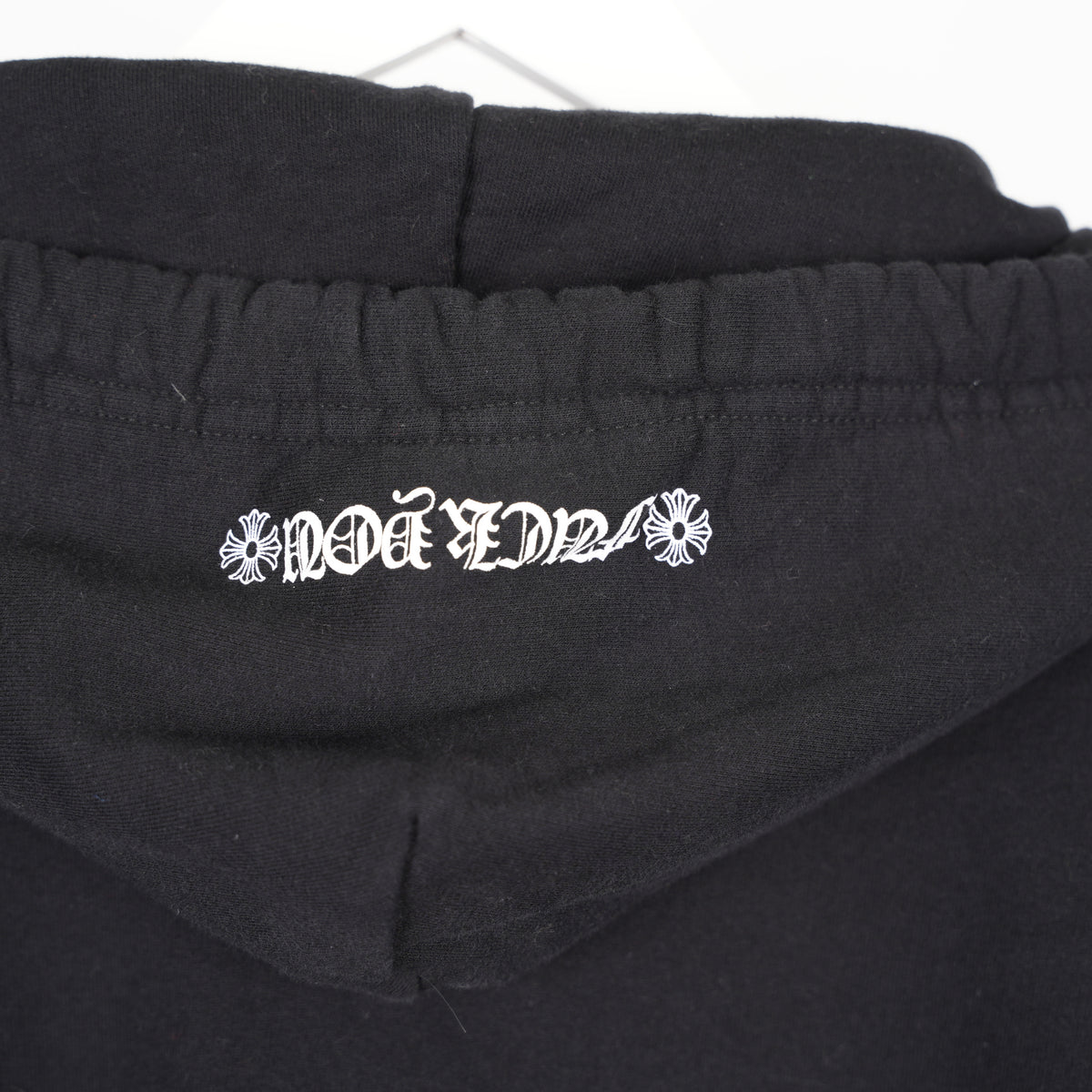 CHROME HEARTS SCRIPT LOGO SLEEVE PULL OVER HOODIE
