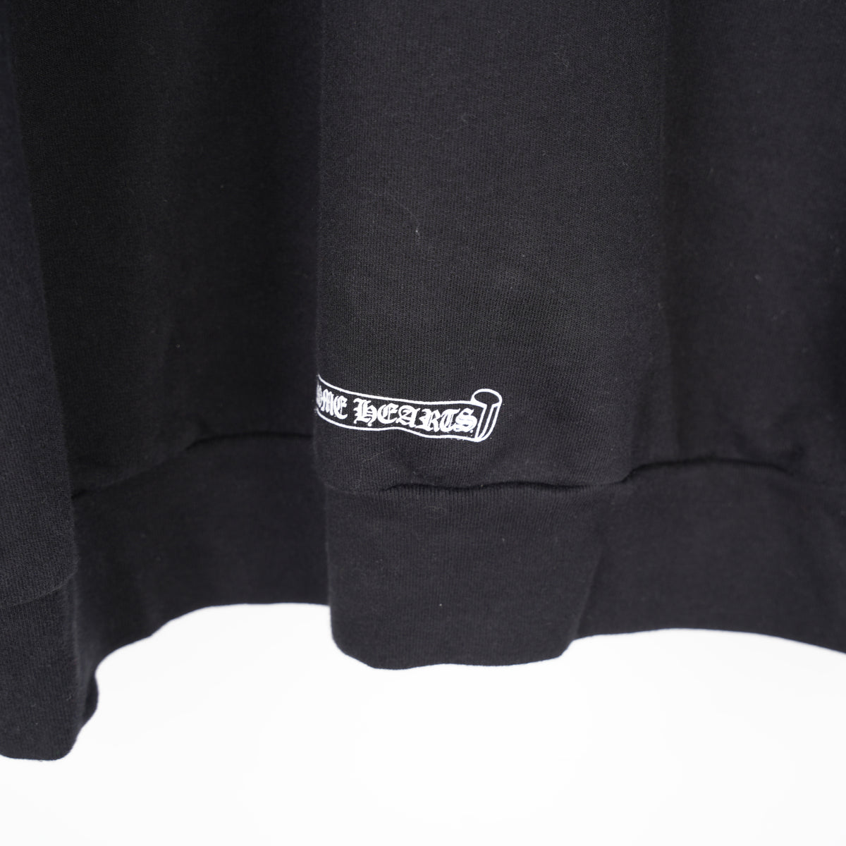 CHROME HEARTS SCRIPT LOGO SLEEVE PULL OVER HOODIE