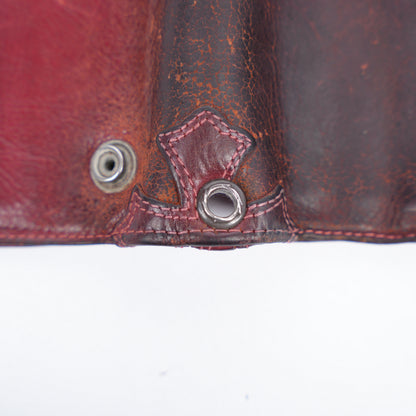 CHROME HEARTS VINTAGE RED CROSS PATCH TRI-FOLD WALLET