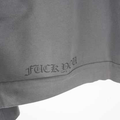 CHROME HEARTS VINTAGE FADED SCRIPT T BAR LOGO ZIP UP HOODIE