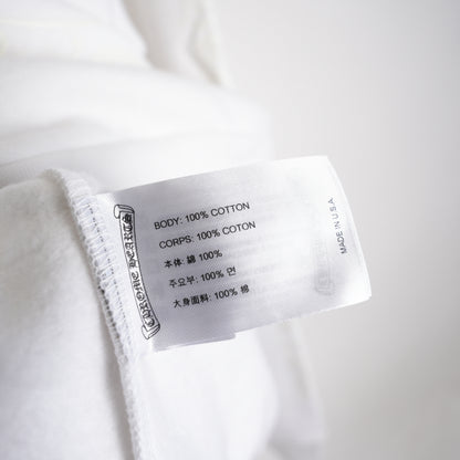 CHROME HEARTS WHITE ON WHITE HORSESHOE PRINT HOODIE