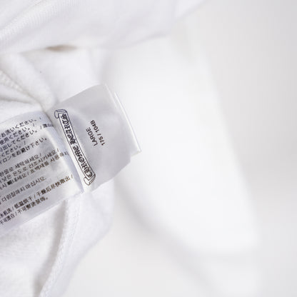 CHROME HEARTS WHITE ON WHITE HORSESHOE PRINT HOODIE