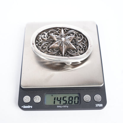 CHROME HEARTS STAR OVAL BUCKLE