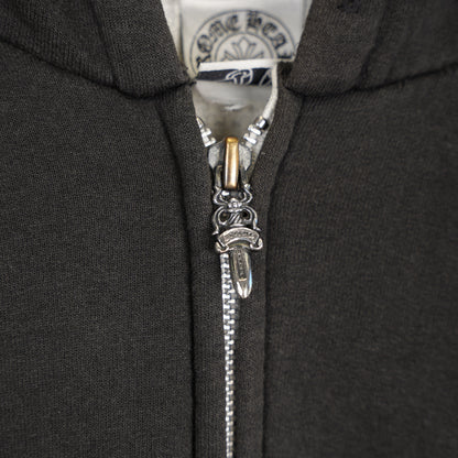 CHROME HEARTS VINTAGE THERMAL SCROLL LOGO ZIP UP