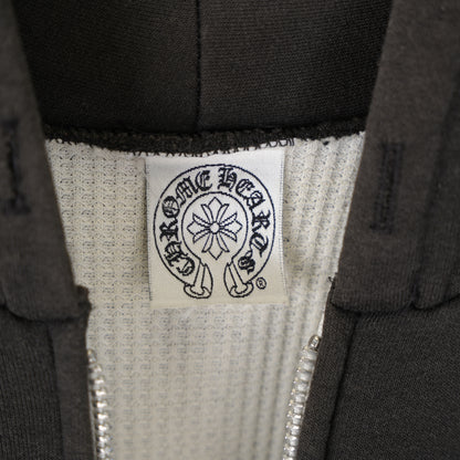 CHROME HEARTS VINTAGE THERMAL SCROLL LOGO ZIP UP