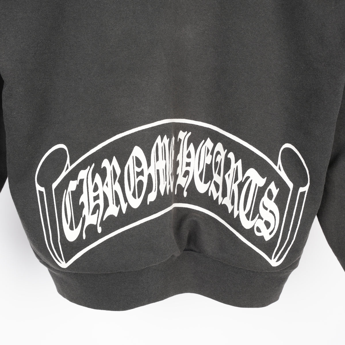 CHROME HEARTS VINTAGE THERMAL SCROLL LOGO ZIP UP