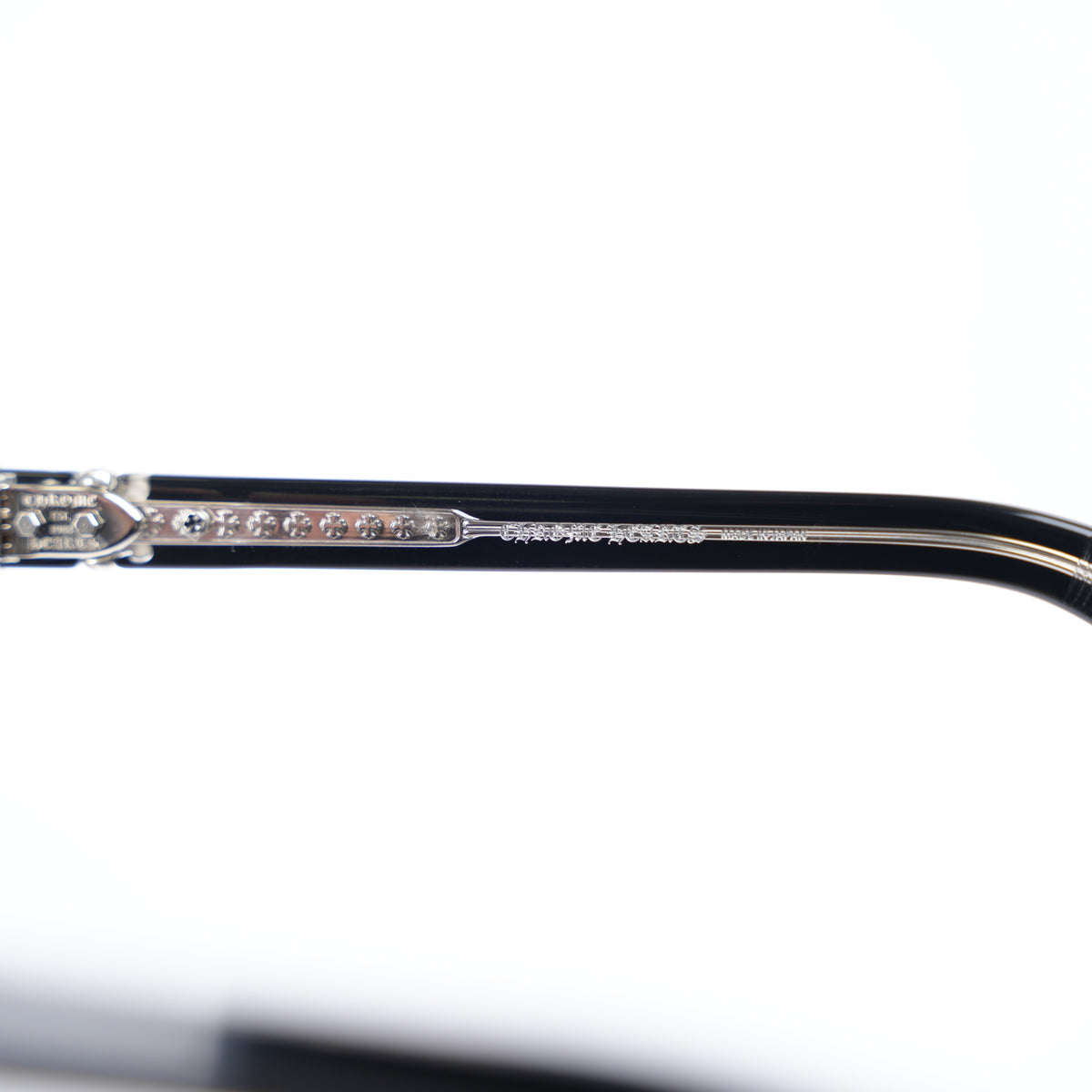 CHROME HEARTS BLACK HOLLYWEIRD GLASSES