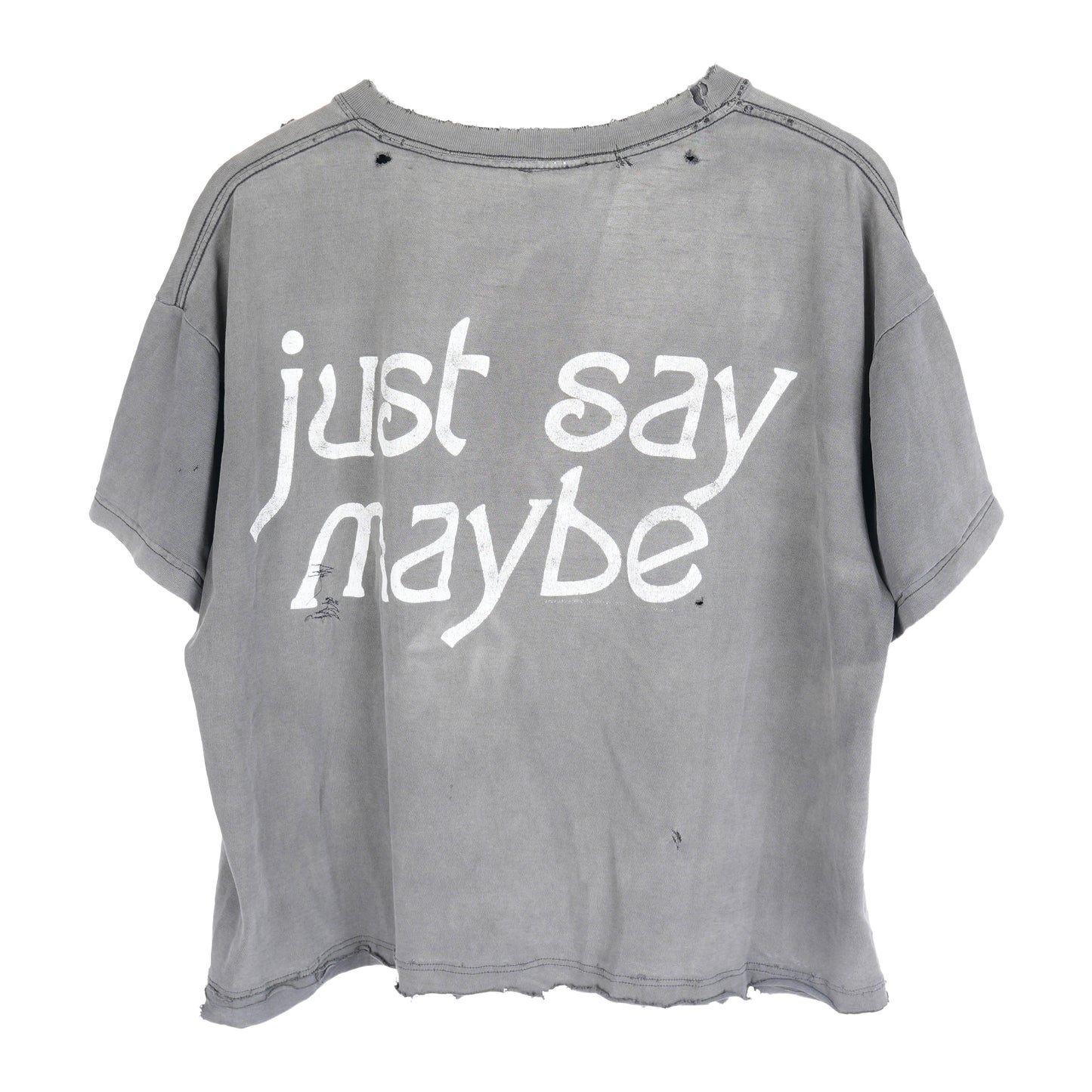 VINTAGE BOXY CROPPED JUST SAY MAYBE SMASHING PUMPKINS T-SHIRT