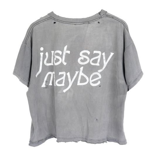 VINTAGE BOXY CROPPED JUST SAY MAYBE SMASHING PUMPKINS T-SHIRT