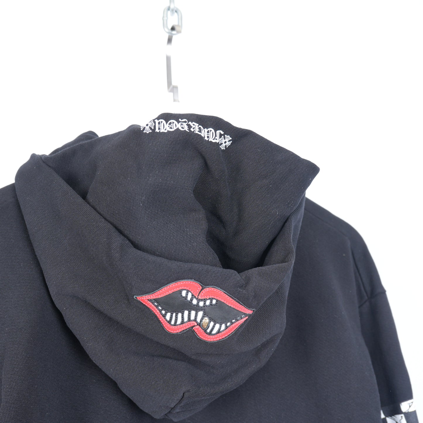 CHROME HEARTS X MATTY BOY LIPS PATCH LOGO DOUBLE HOODIE