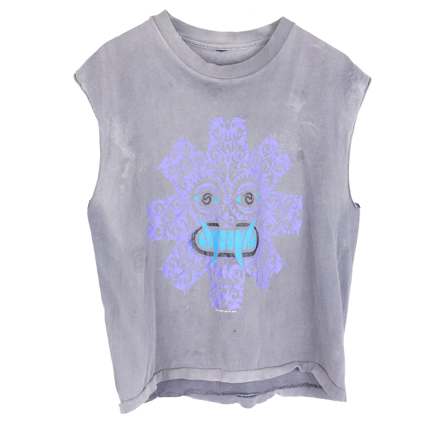 VINTAGE FADED RHCP RED HOT CHILI PEPPERS CUT OFF T-SHIRT