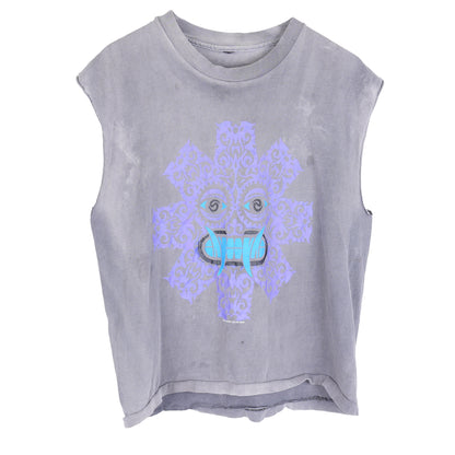 VINTAGE FADED RHCP RED HOT CHILI PEPPERS CUT OFF T-SHIRT