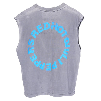 VINTAGE FADED RHCP RED HOT CHILI PEPPERS CUT OFF T-SHIRT