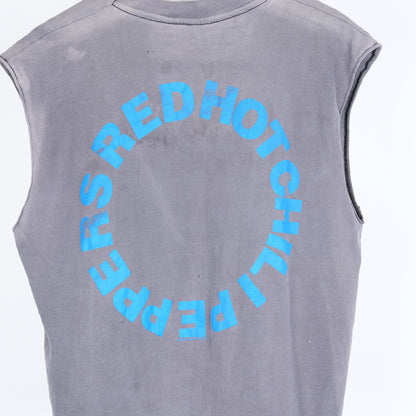 VINTAGE FADED RHCP RED HOT CHILI PEPPERS CUT OFF T-SHIRT