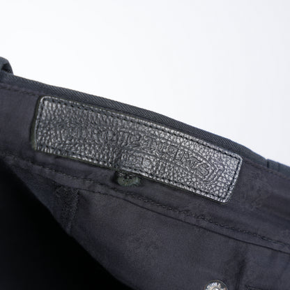 CHROME HEARTS 1 OF 1 CUSTOM ORDER HERRINGBONE PATCH PANTS