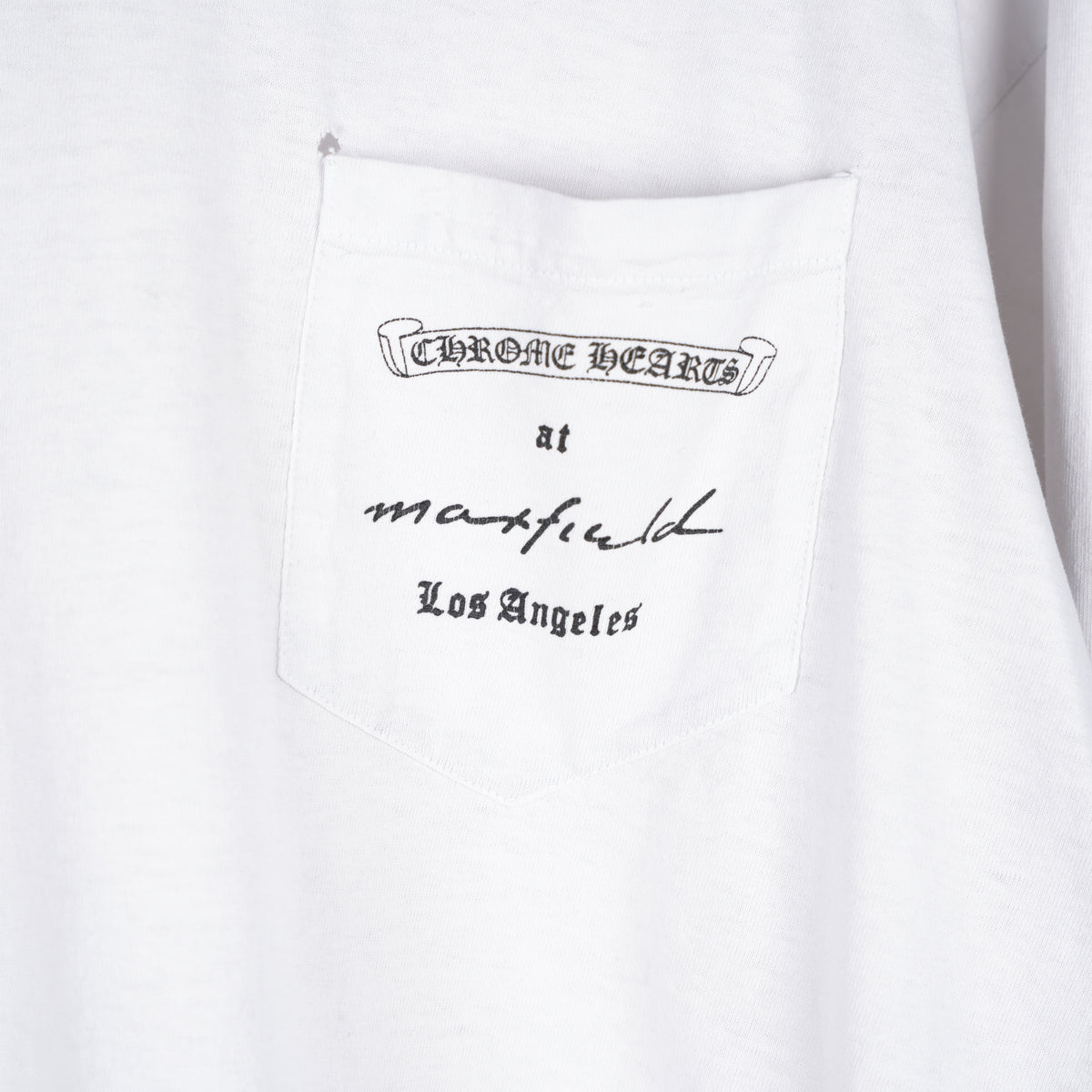 CHROME HEARTS WHITE VINTAGE MAXFIELD LONG SLEEVE VINE DAGGER T-SHIRT