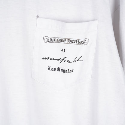 CHROME HEARTS WHITE VINTAGE MAXFIELD LONG SLEEVE VINE DAGGER T-SHIRT
