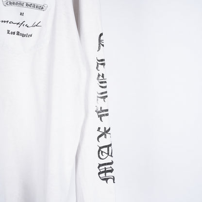 CHROME HEARTS WHITE VINTAGE MAXFIELD LONG SLEEVE VINE DAGGER T-SHIRT