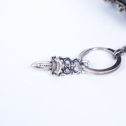 CHROME HEARTS LEATHER XL DICE KEYCHAIN