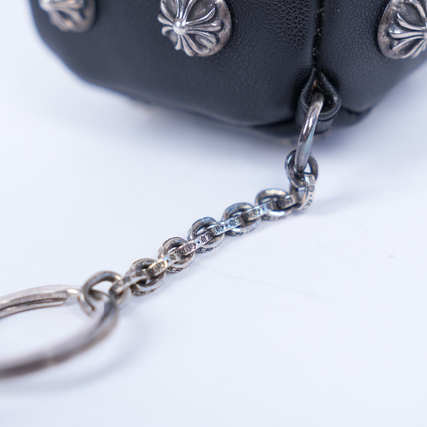 CHROME HEARTS LEATHER XL DICE KEYCHAIN