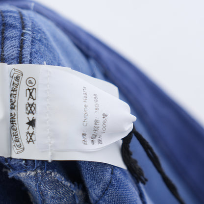 CHROME HEARTS FRENCH WORKWEAR PATCH JEANS