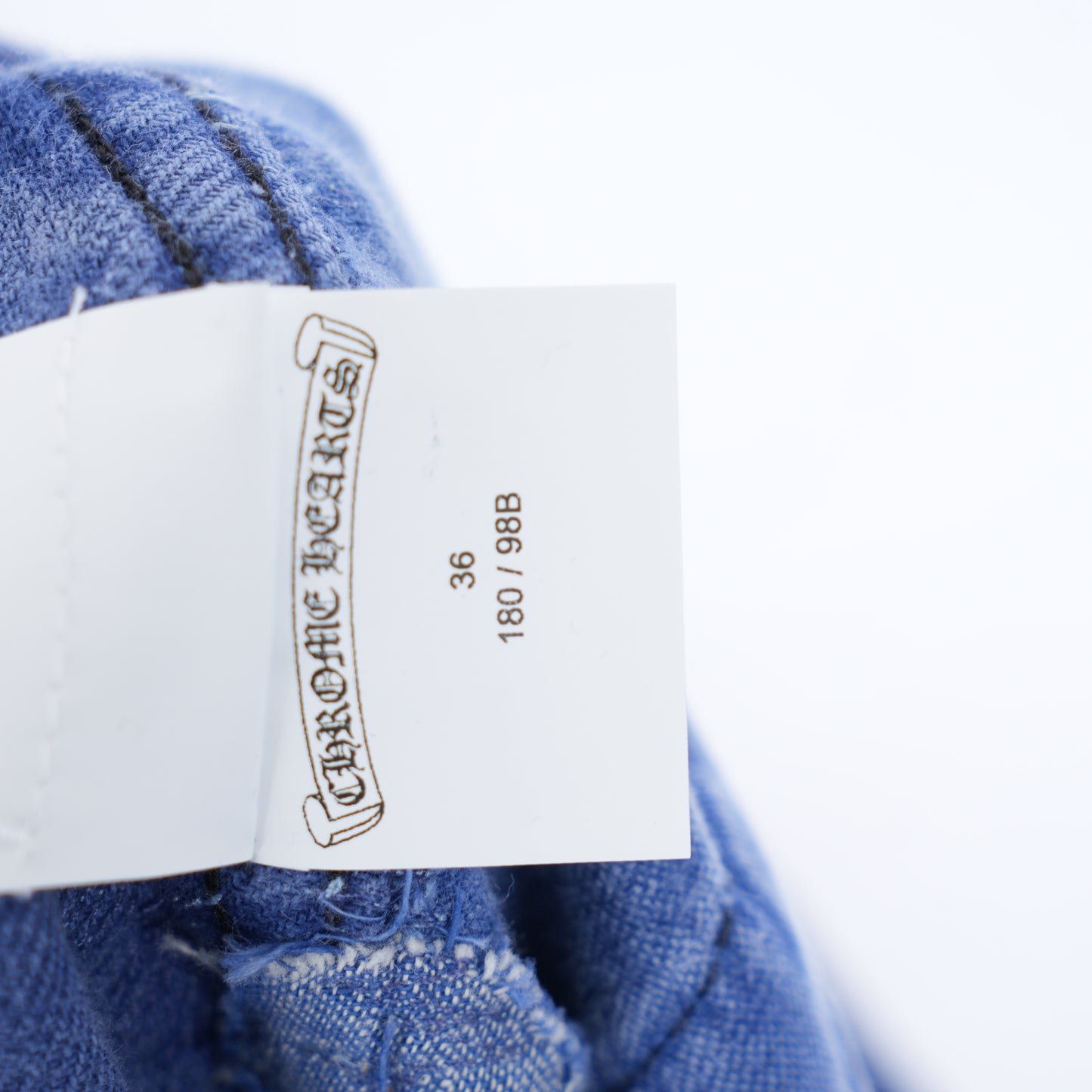 CHROME HEARTS FRENCH WORKWEAR PATCH JEANS