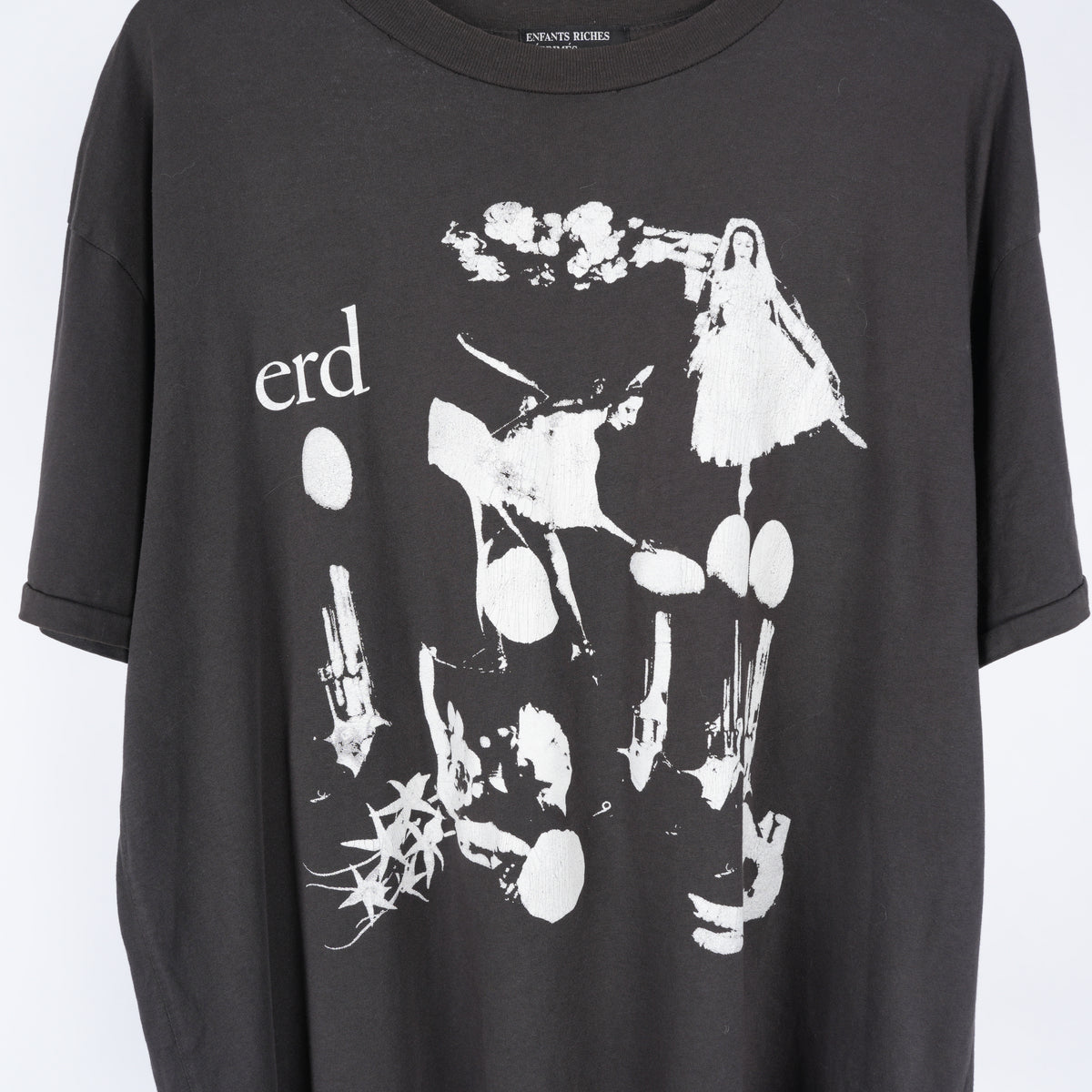 ERD CELLOPHANE FADED BLACK T-SHIRT