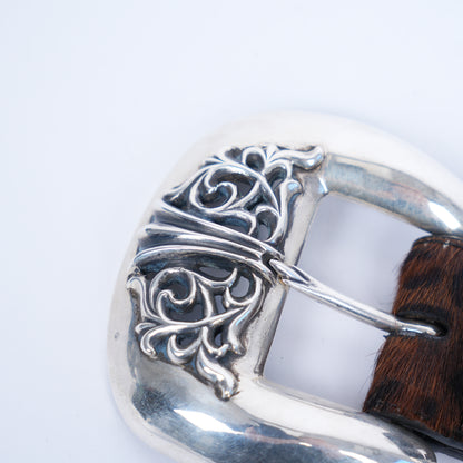 CHROME HEARTS WESTERN LEOPARD 4 PIECE BELT