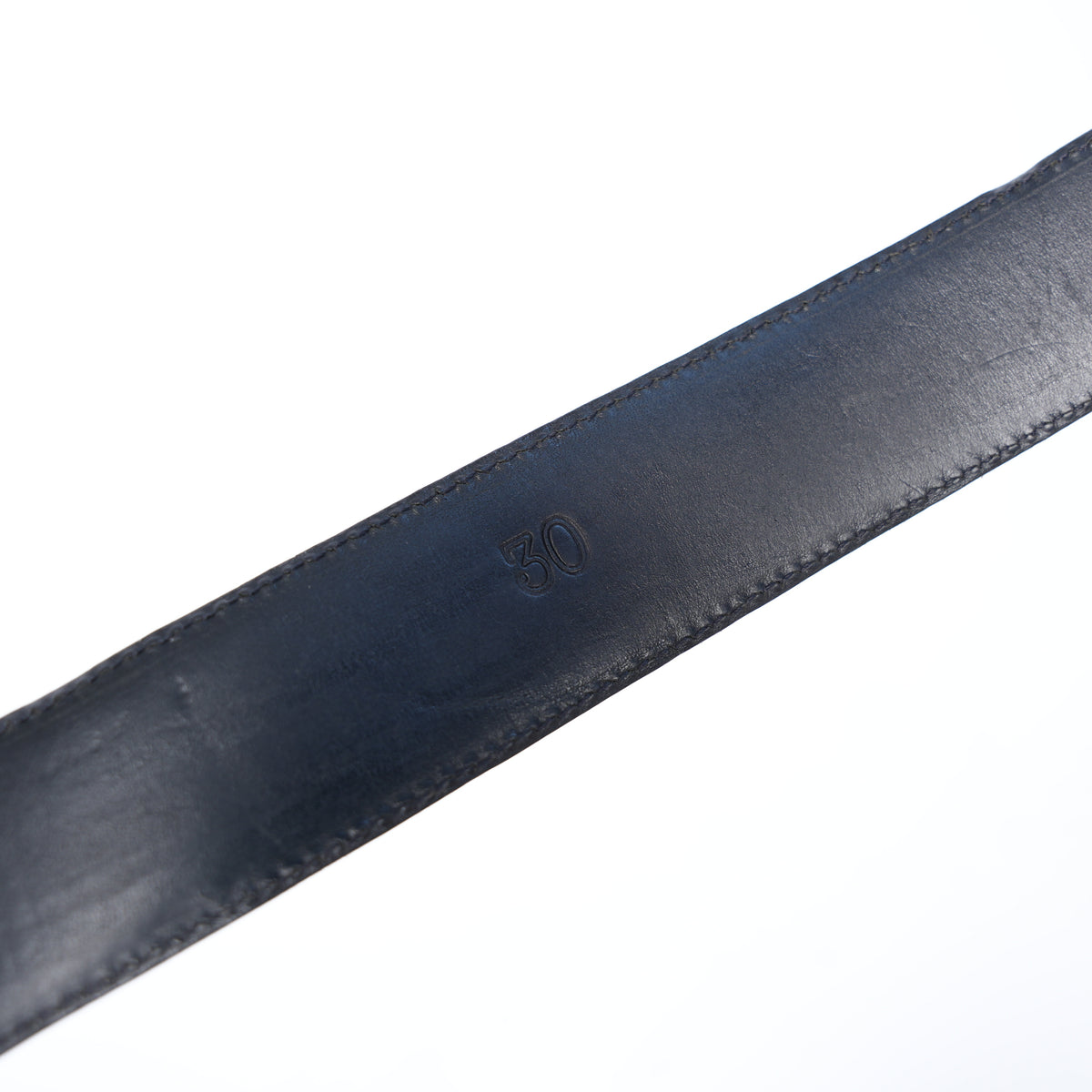 CHROME HEARTS CELTIC BLACK LEATHER STRAP SZ 30