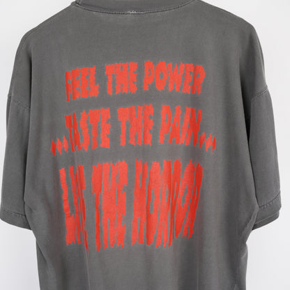 VINTAGE 1991 GRAVE INTO GRAVE LIVE THE HORROR TEE