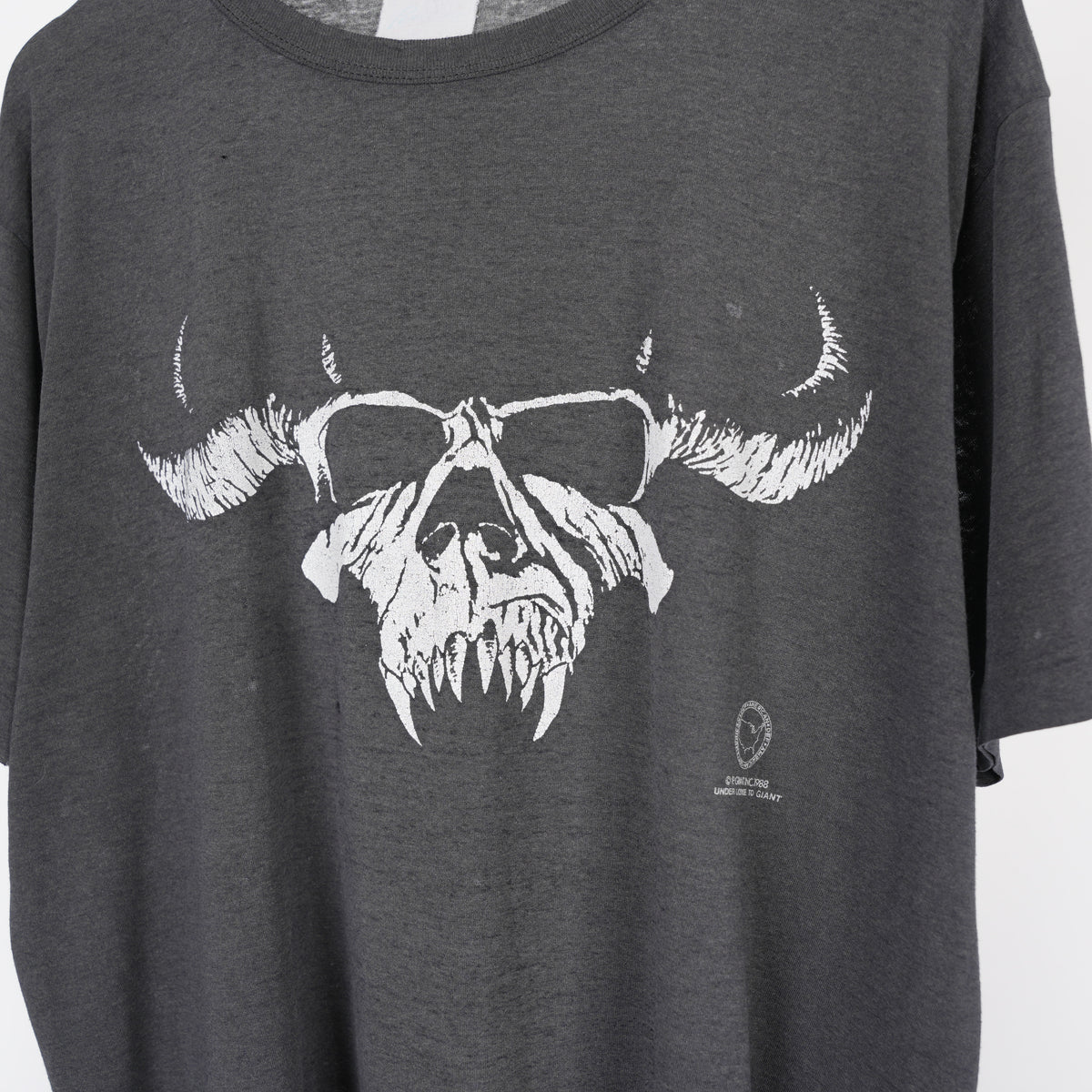 VINTAGE 1985 PAPER THIN DANZIG SKULL TEE