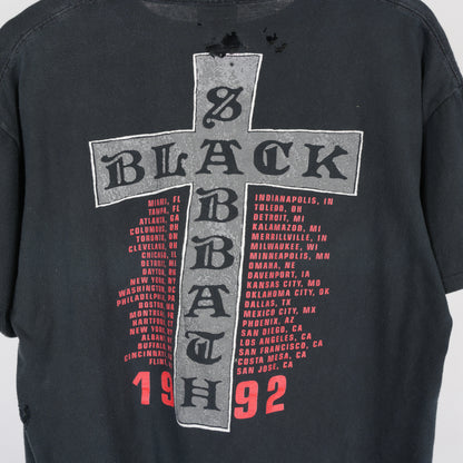 VINTAGE 1992 BLACK SABBATH CROSS TEE