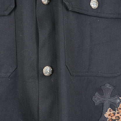 CHROME HEARTS CHEETAH PATCH WORK JACKET