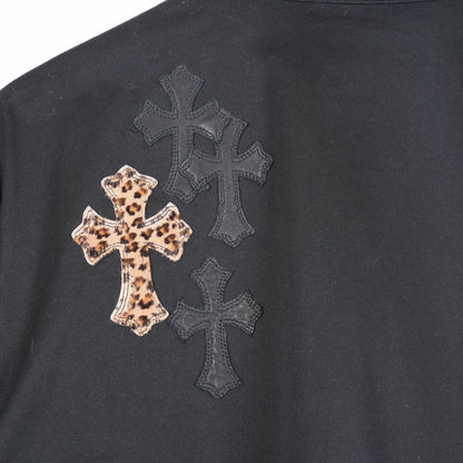 CHROME HEARTS CHEETAH PATCH WORK JACKET