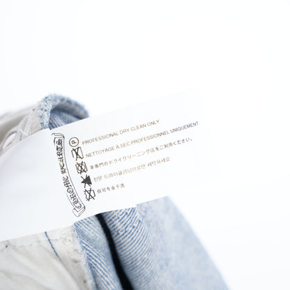 CHROME HEARTS FLOODED ORANGE PATCH LIGHT WASH LEVIS DENIM