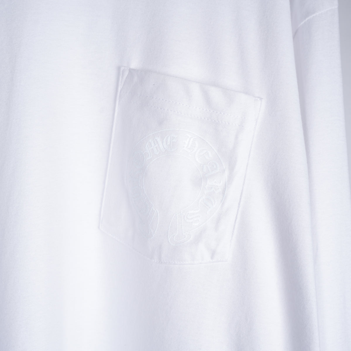 CHROME HEARTS WHITE FLORAL PRINT POCKET LONG SLEEVE