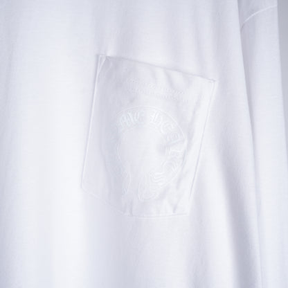 CHROME HEARTS WHITE FLORAL PRINT POCKET LONG SLEEVE