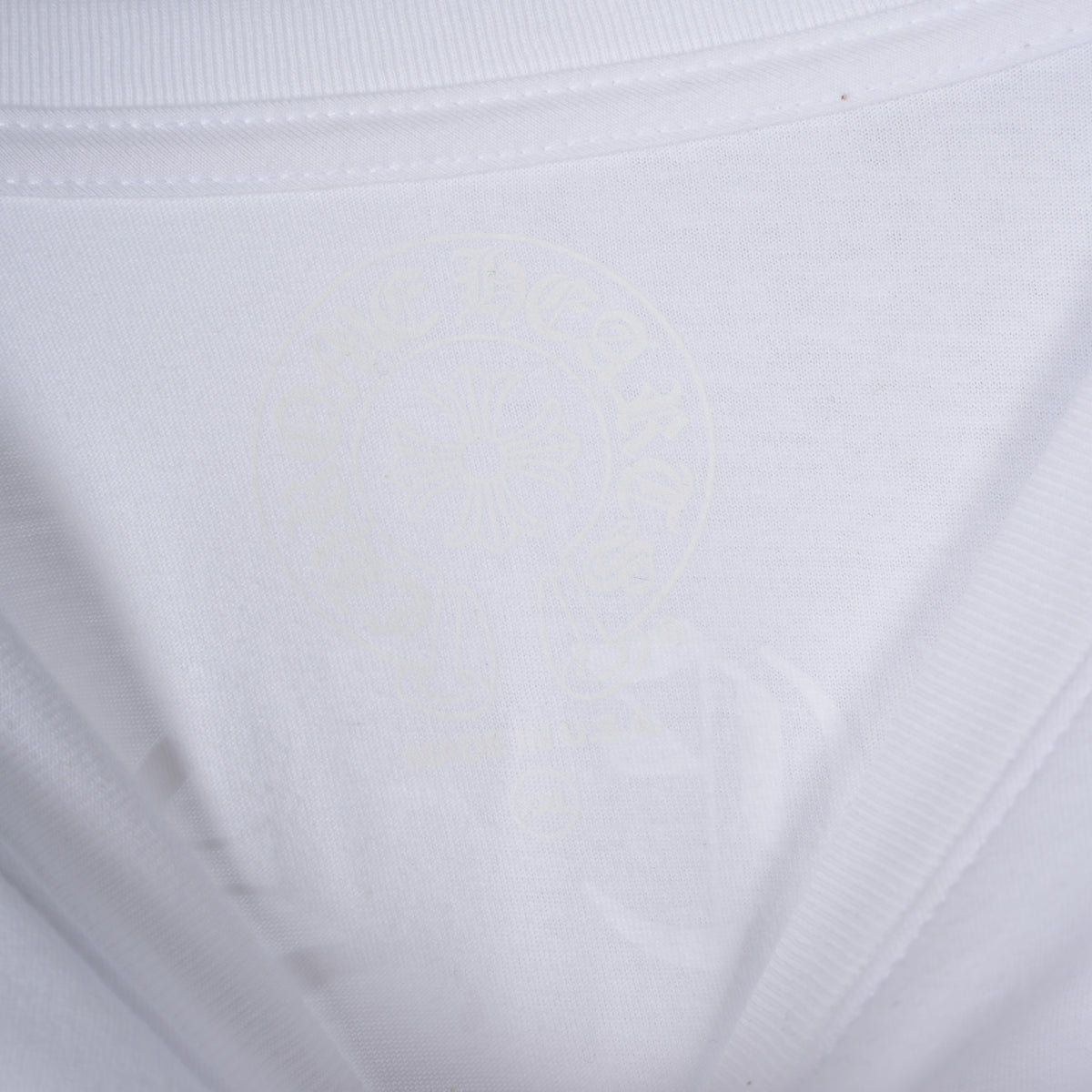 CHROME HEARTS WHITE FLORAL PRINT POCKET LONG SLEEVE