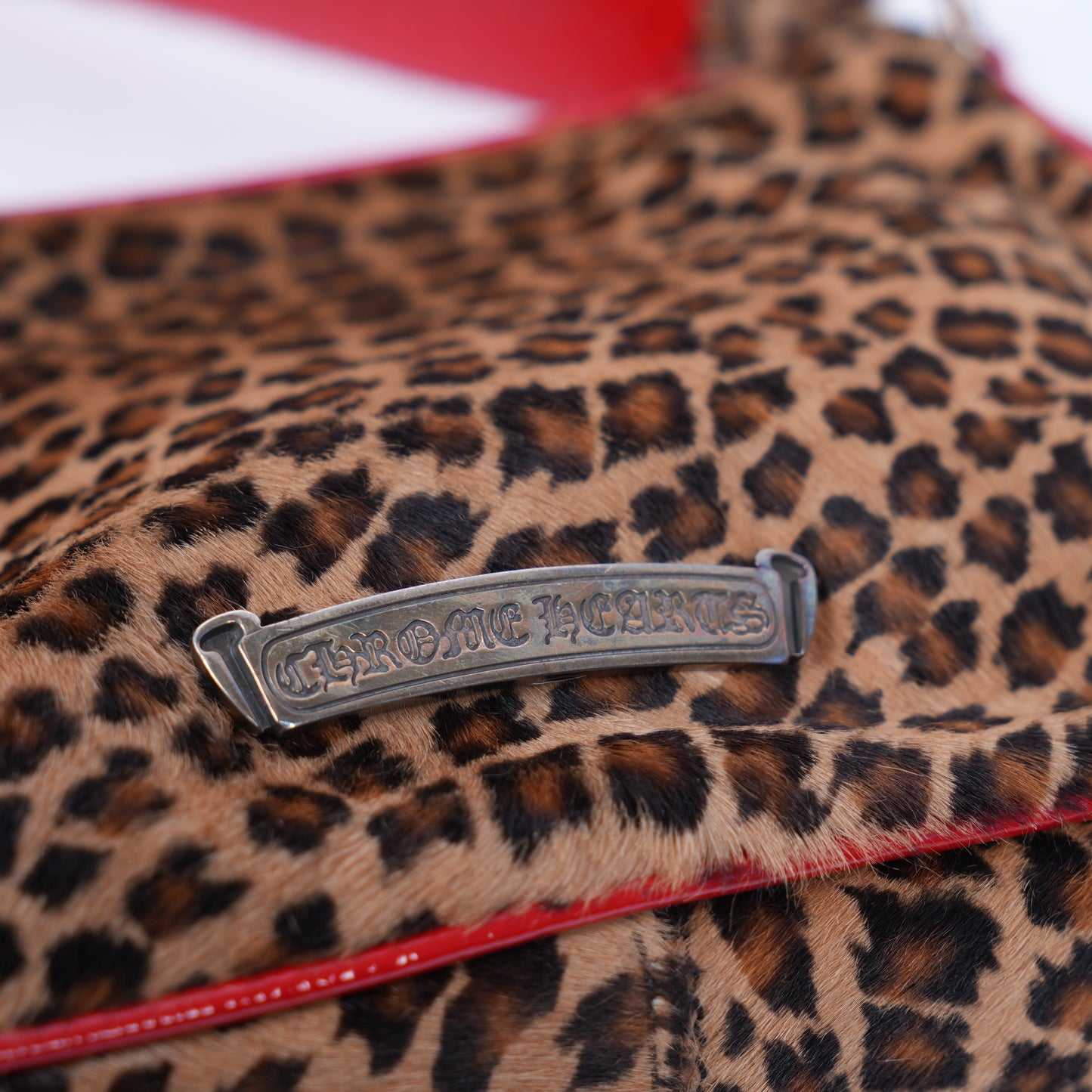 CHROME HEARTS CHEETAH CHICKEN NUGGET PURSE