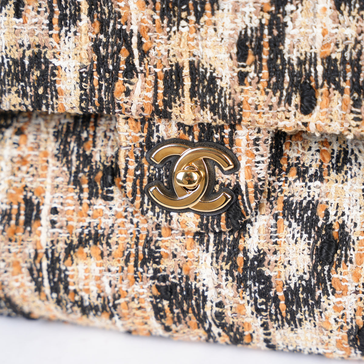 CHANEL 2026 TWEED MIXED FIBER LEOPARD PRINT BAG