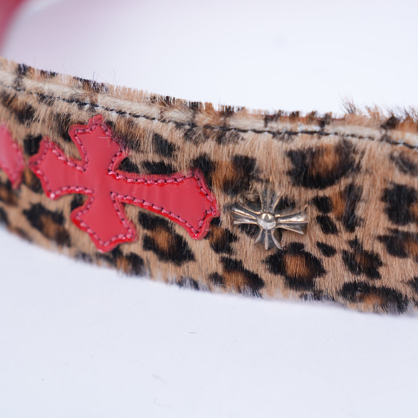 CHROME HEARTS CHEETAH CHICKEN NUGGET PURSE