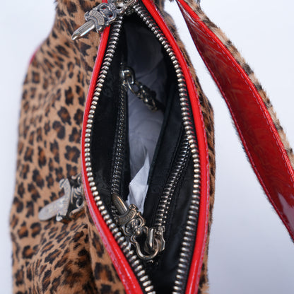 CHROME HEARTS CHEETAH CHICKEN NUGGET PURSE