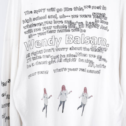 ERD WHITE BUFFALO 66 WHITE LONG SLEEVE T-SHIRT