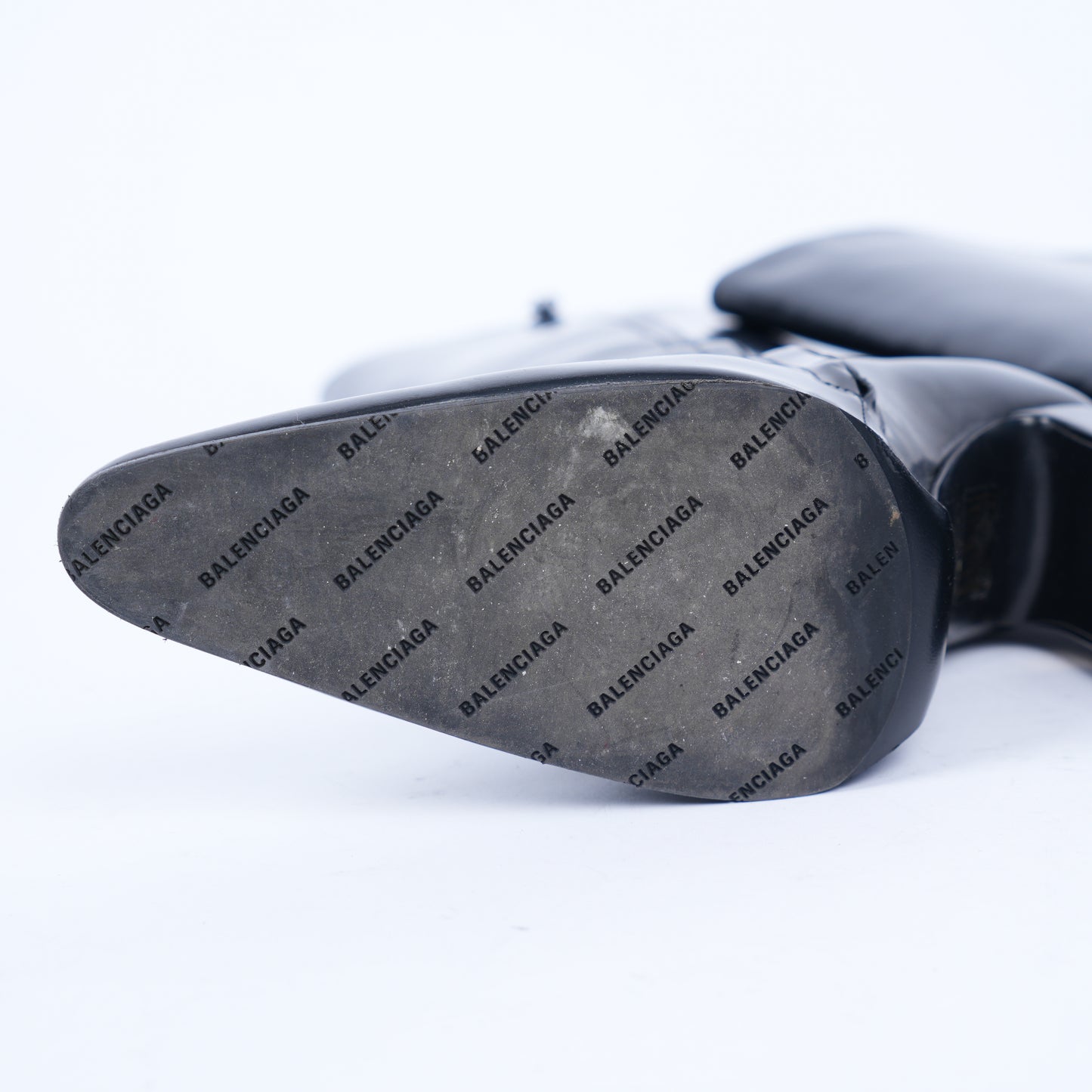 BALENCIAGA KNEE HIGH LEATHER BOOTS