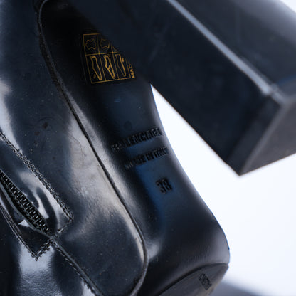BALENCIAGA KNEE HIGH LEATHER BOOTS