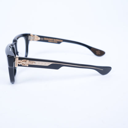 CHROME HEARTS GLOSSY BOX OFFICER GLASSES GOLD