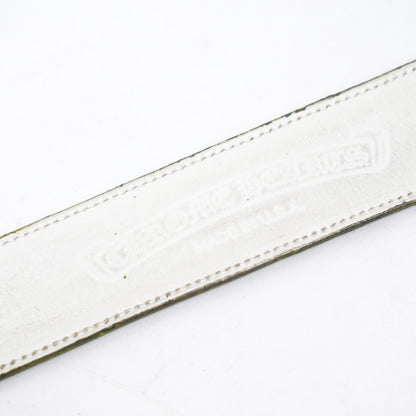 CHROME HEARTS LIME GREEN PATENT LEATHER BELT STRAP