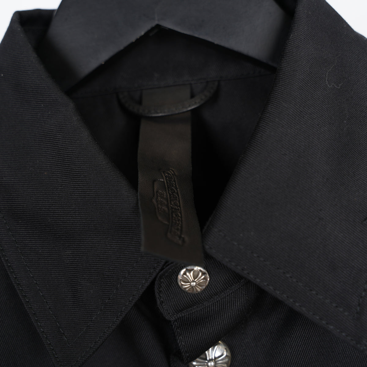 CHROME HEARTS PLAIN BLACK WORK DOG JACKET