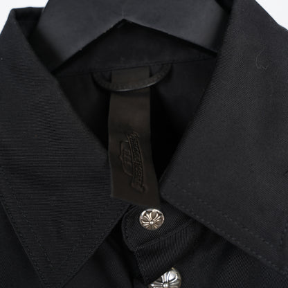 CHROME HEARTS PLAIN BLACK WORK DOG JACKET