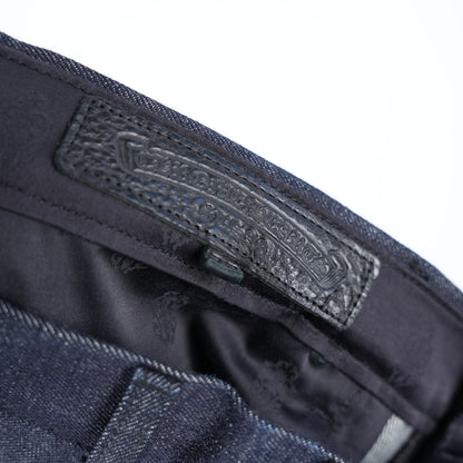 CHROME HEARTS INDIGO KS CUT JEANS SZ 33